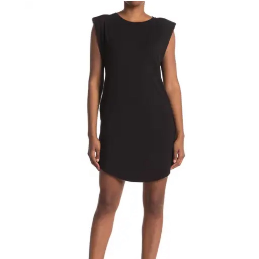Laundry by shelli segal shoulder pad sleeveless t-shirt dress